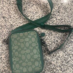 Green Coach Crossbody Bag